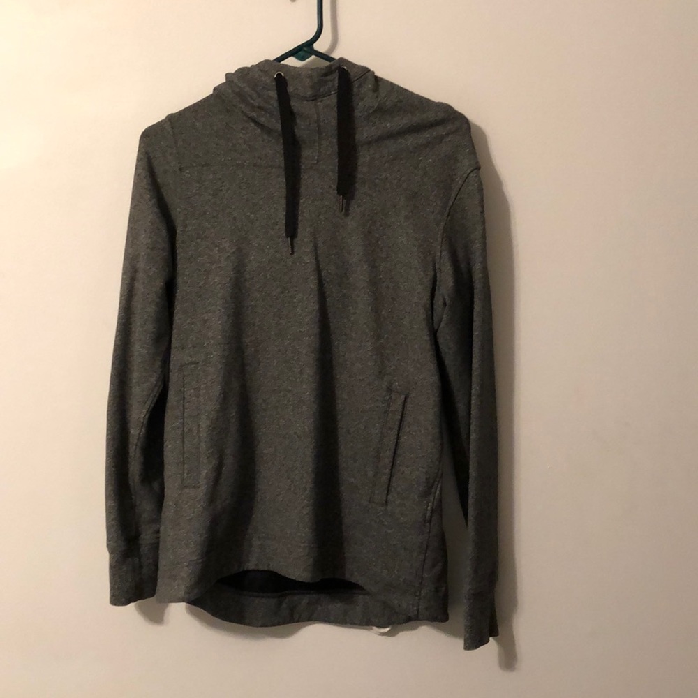 Grey Long Sleeve Scoop Neck Lululemon Hoodie